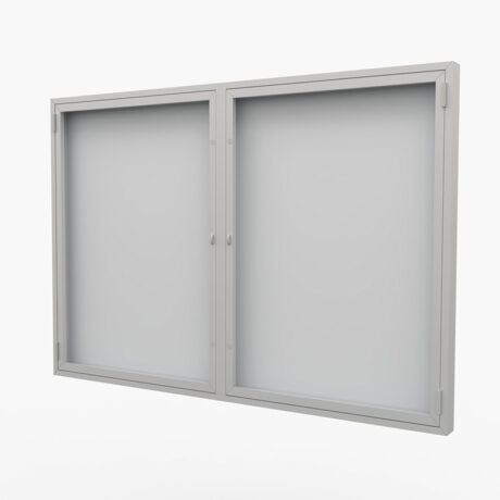 Vitrína závěsná s úzkým profilem dělená